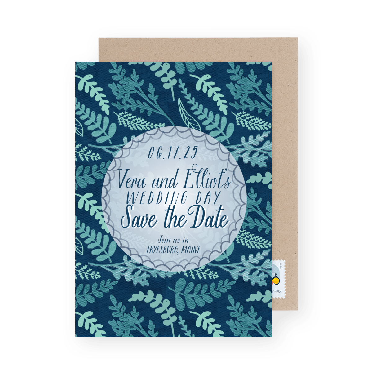 Night Floral Save The Date