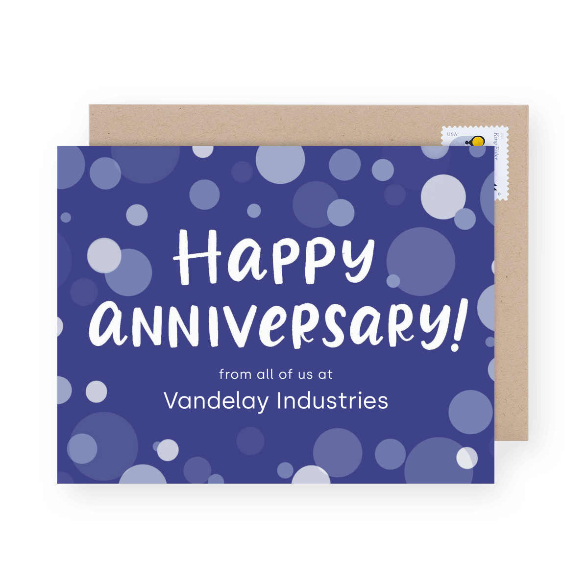 Business Anniversary Blue Dots