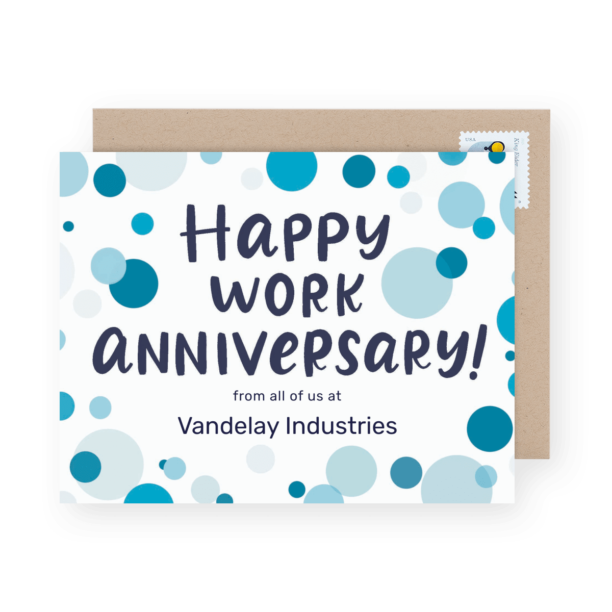 Work Anniversary Blue Dots
