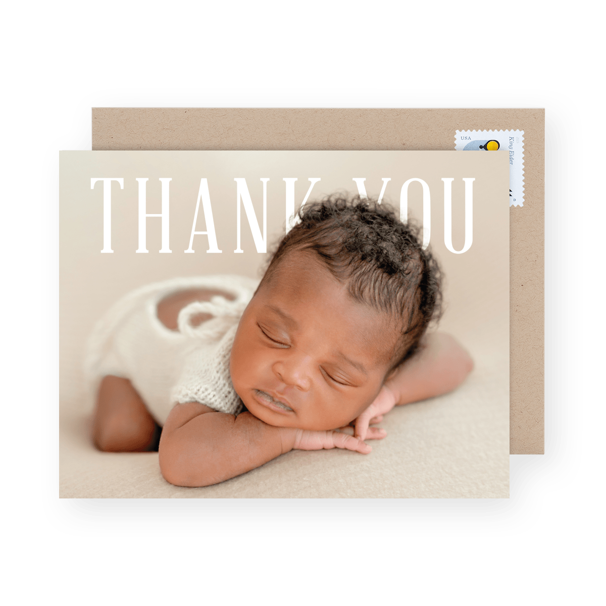 Baby Photo Overlap Thank You