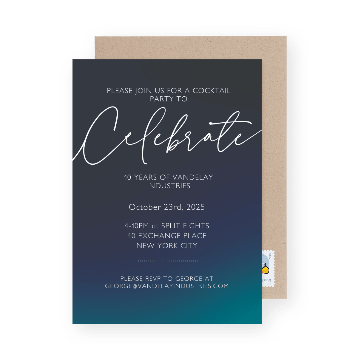 Celebrate Blue Simple