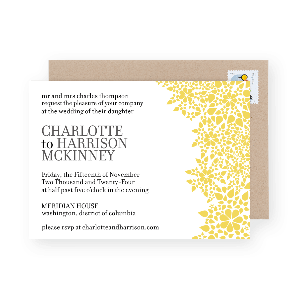Sundrops Wedding Invite