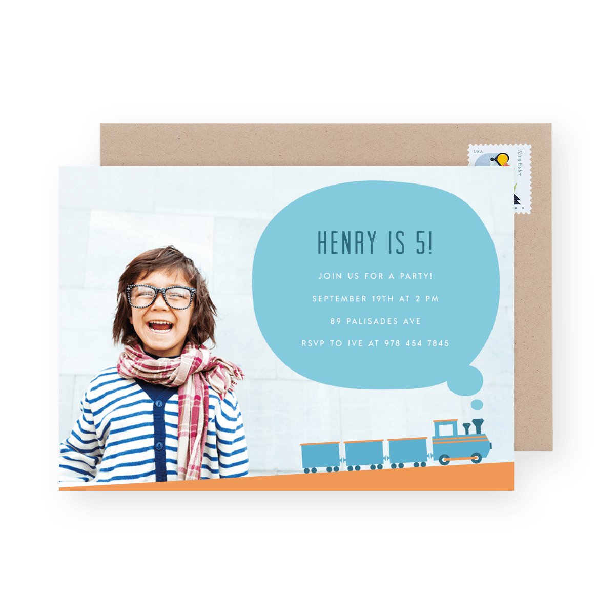 Train Overlay Birthday