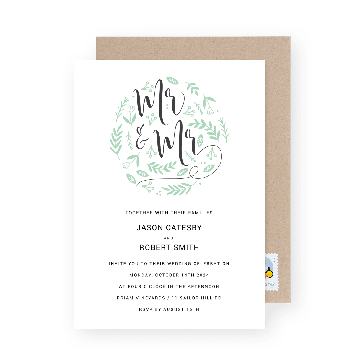 Mr. & Mr. Wedding