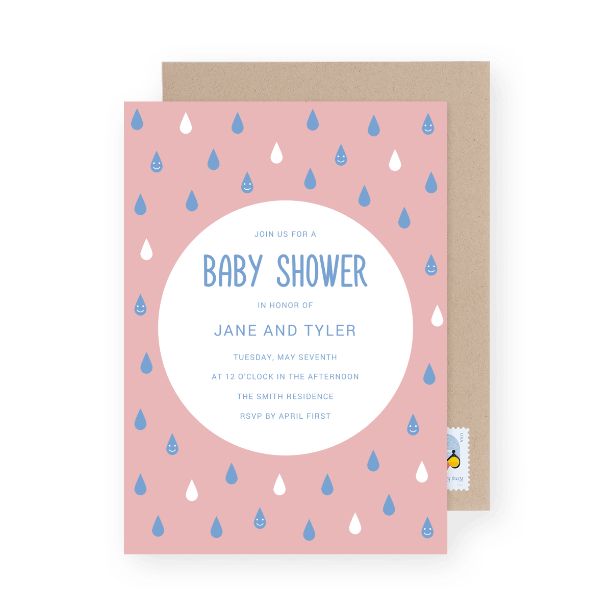 Baby Shower Rain Drops