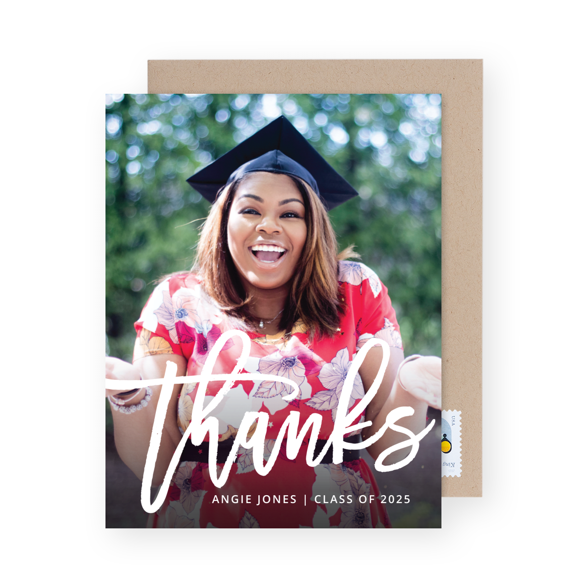 Graduation Thanks Brush Script