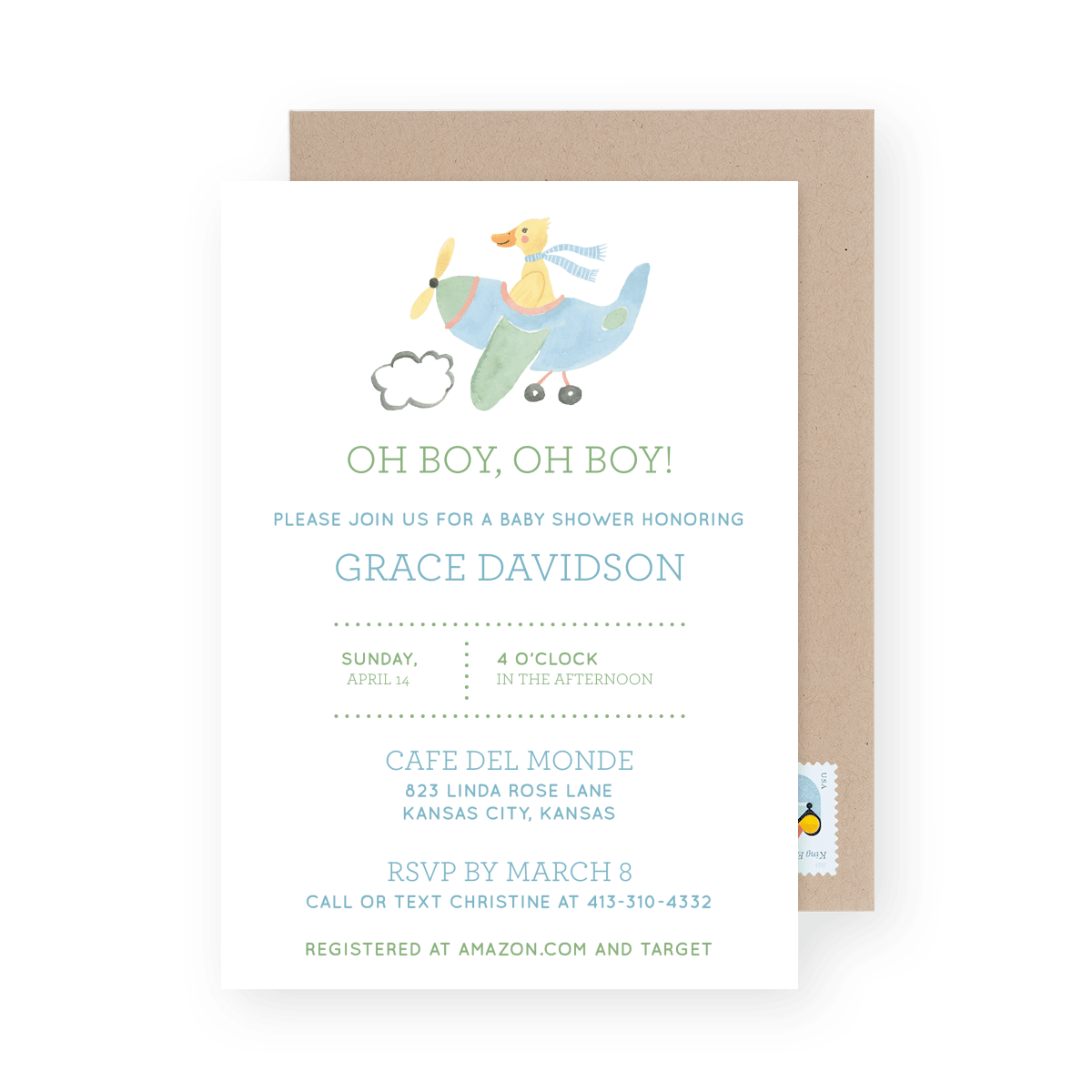 Baby Shower Duck Boy