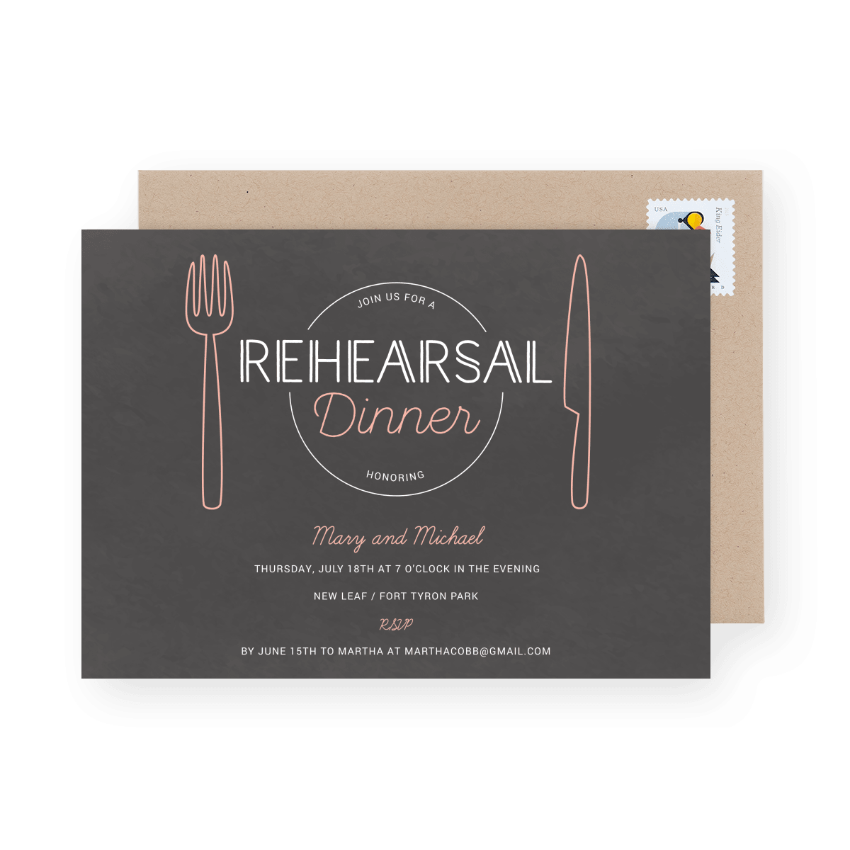 Rehearsal Dinner Invite