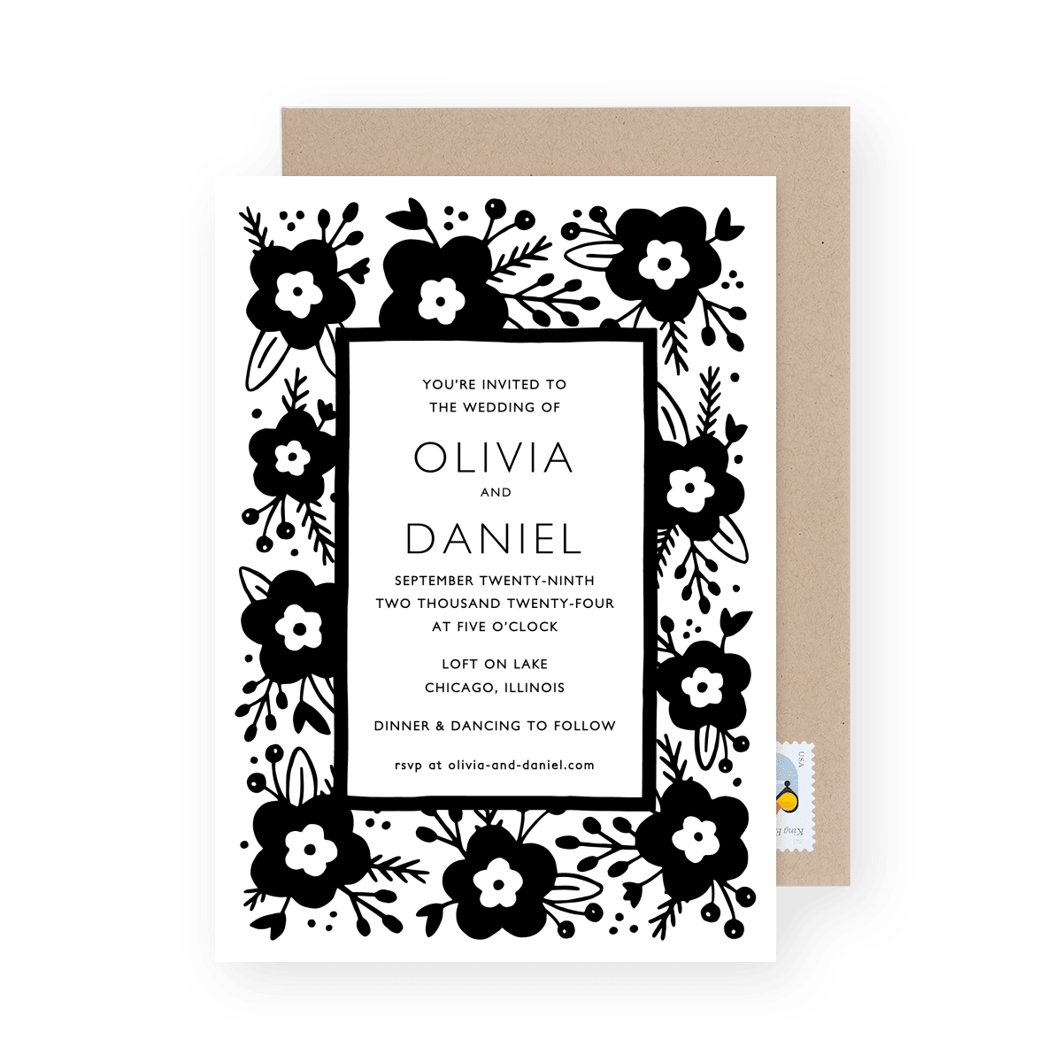 Lovely Floral Invitation