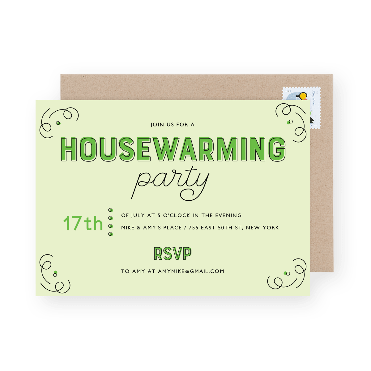 Green Print Housewarming