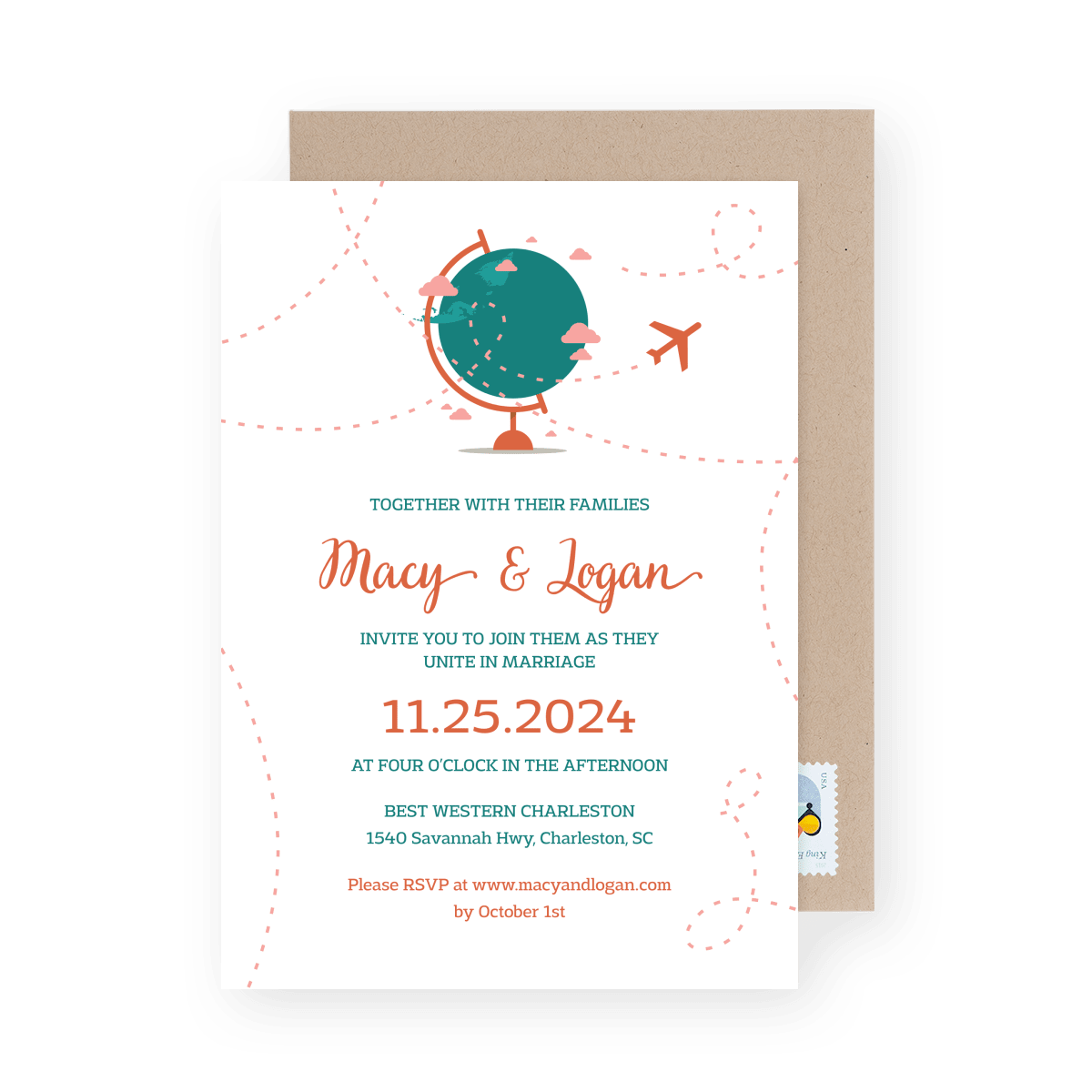 Globe Invitation