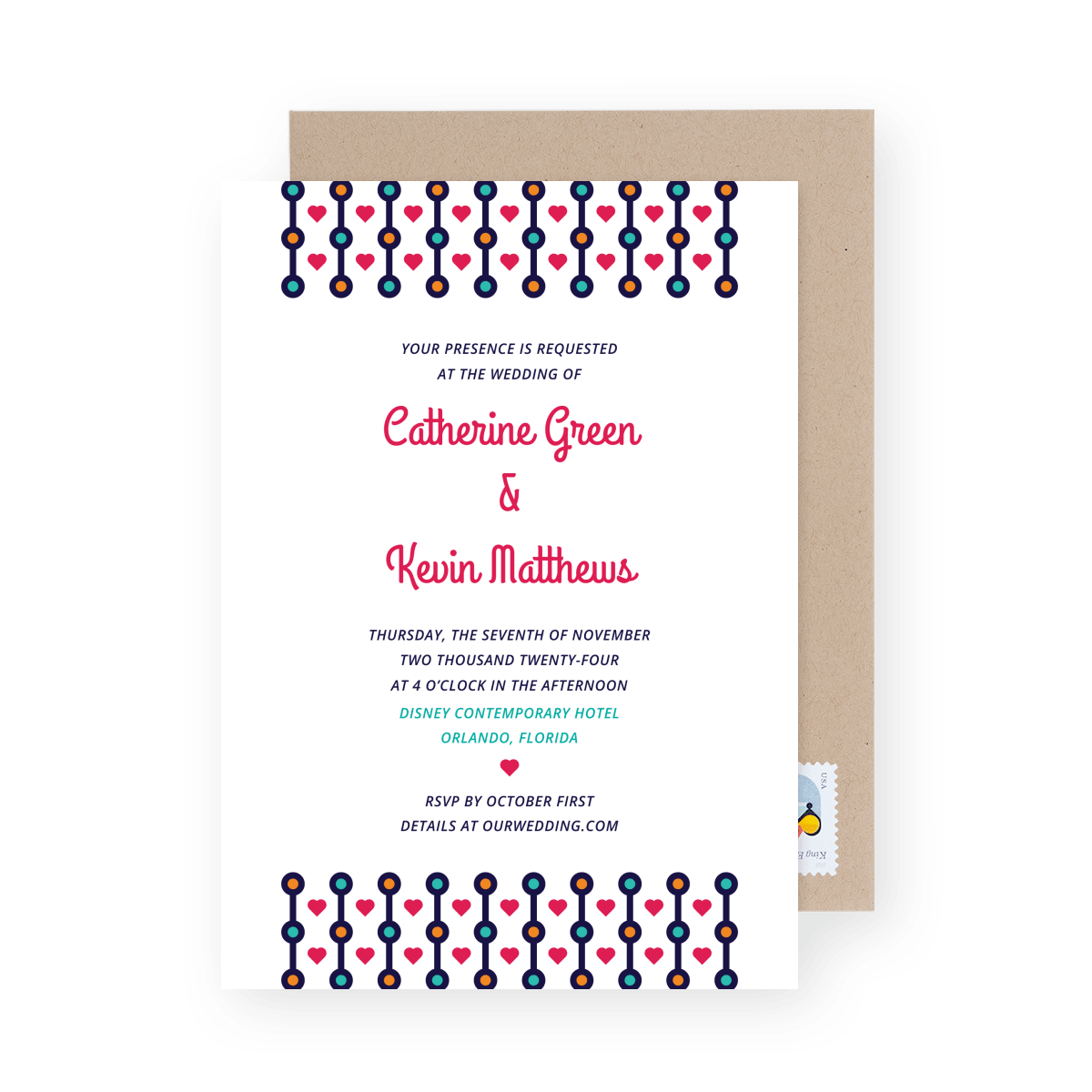 Colorful Beads Invitation