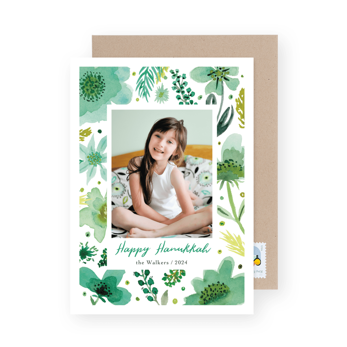 Green Hanukkah Florals