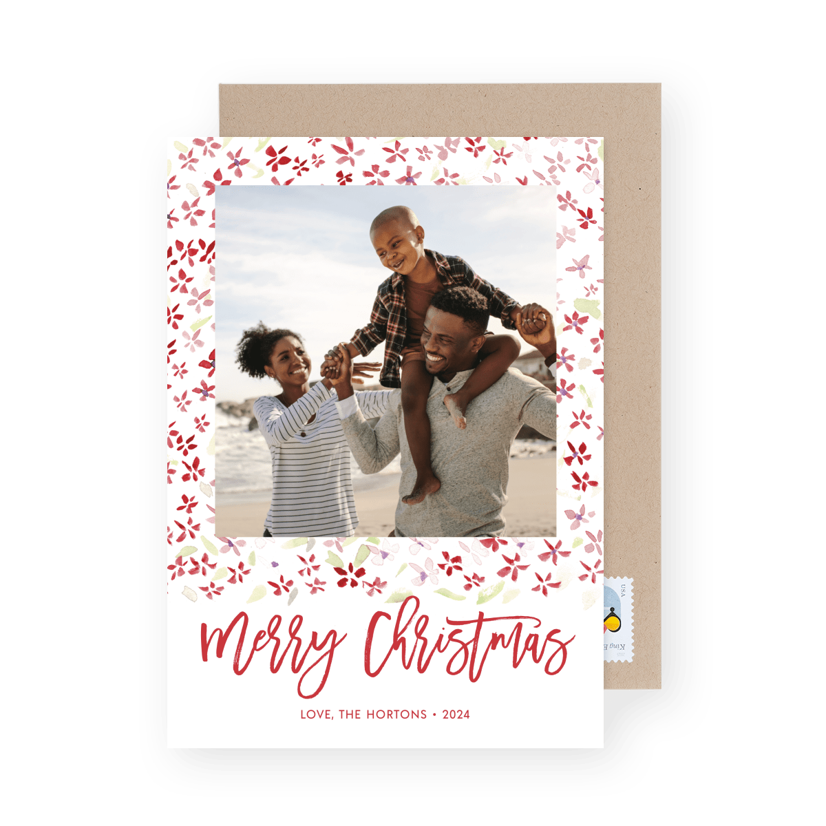 Christmas Flower Frame