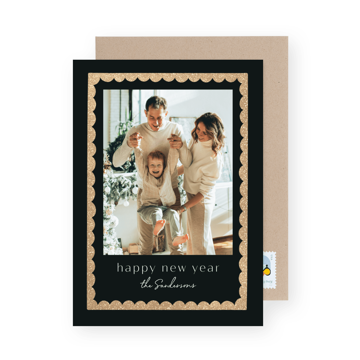 Sparkling Border New Year