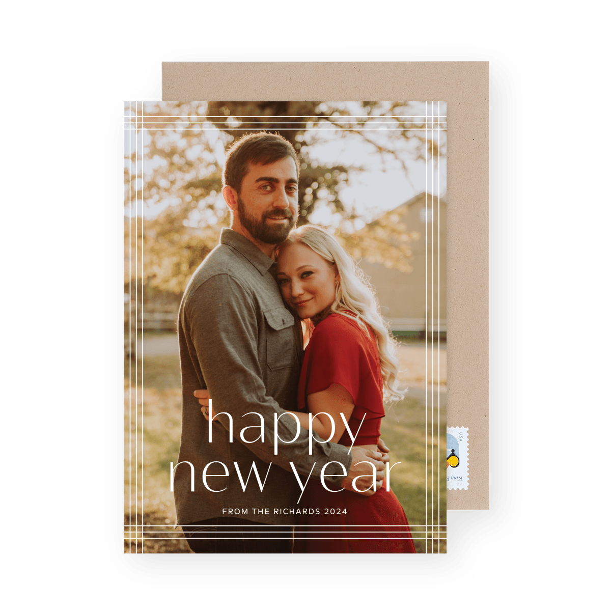 Simple Plaid New Year