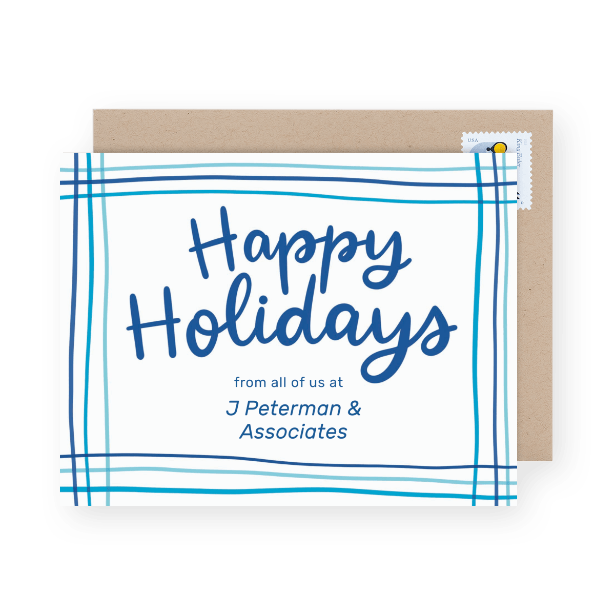 Business Holiday Lines Blue