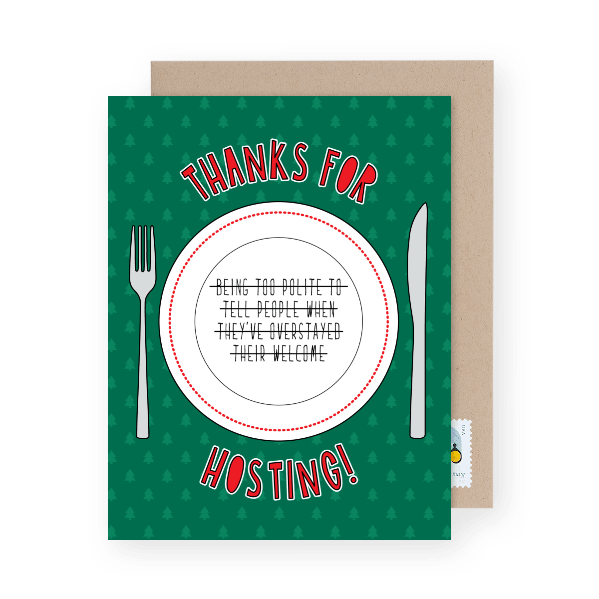Thanks For Hosting Dinner Plate