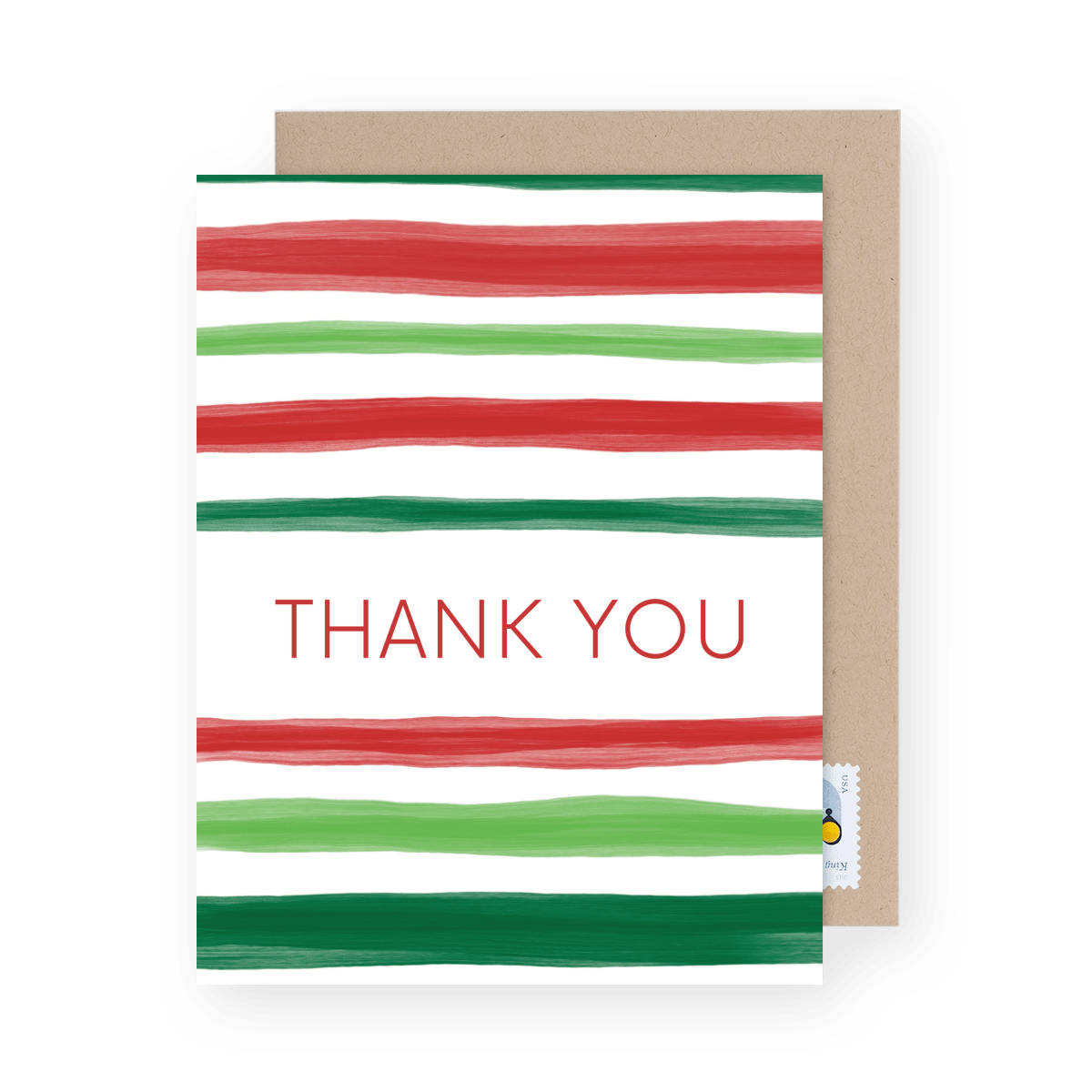 Red Green Stripes Thank You