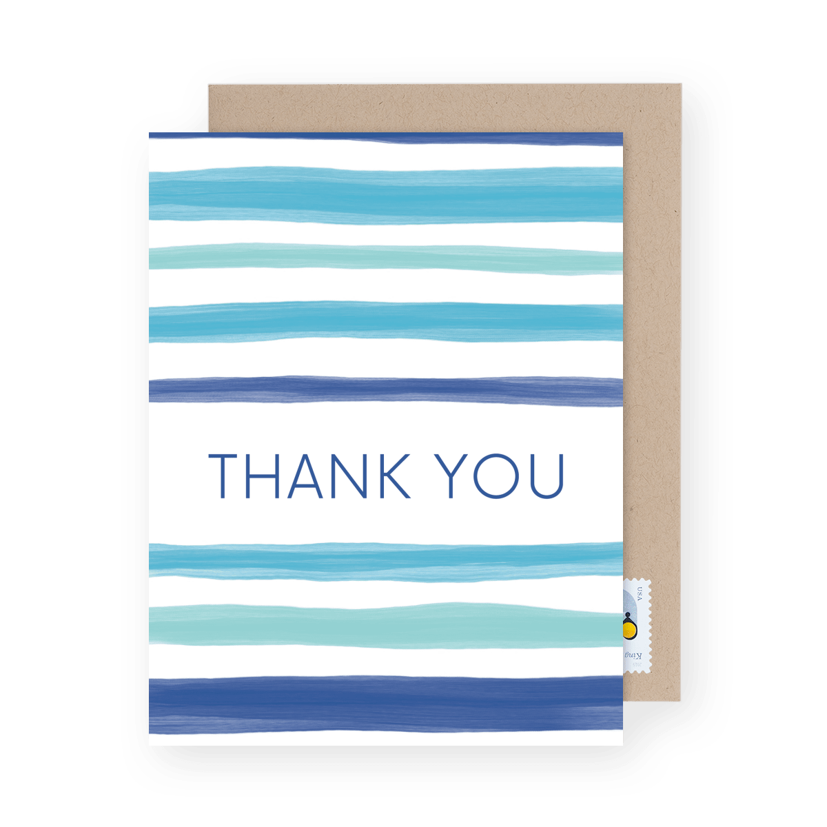 Blue Stripes Thank You