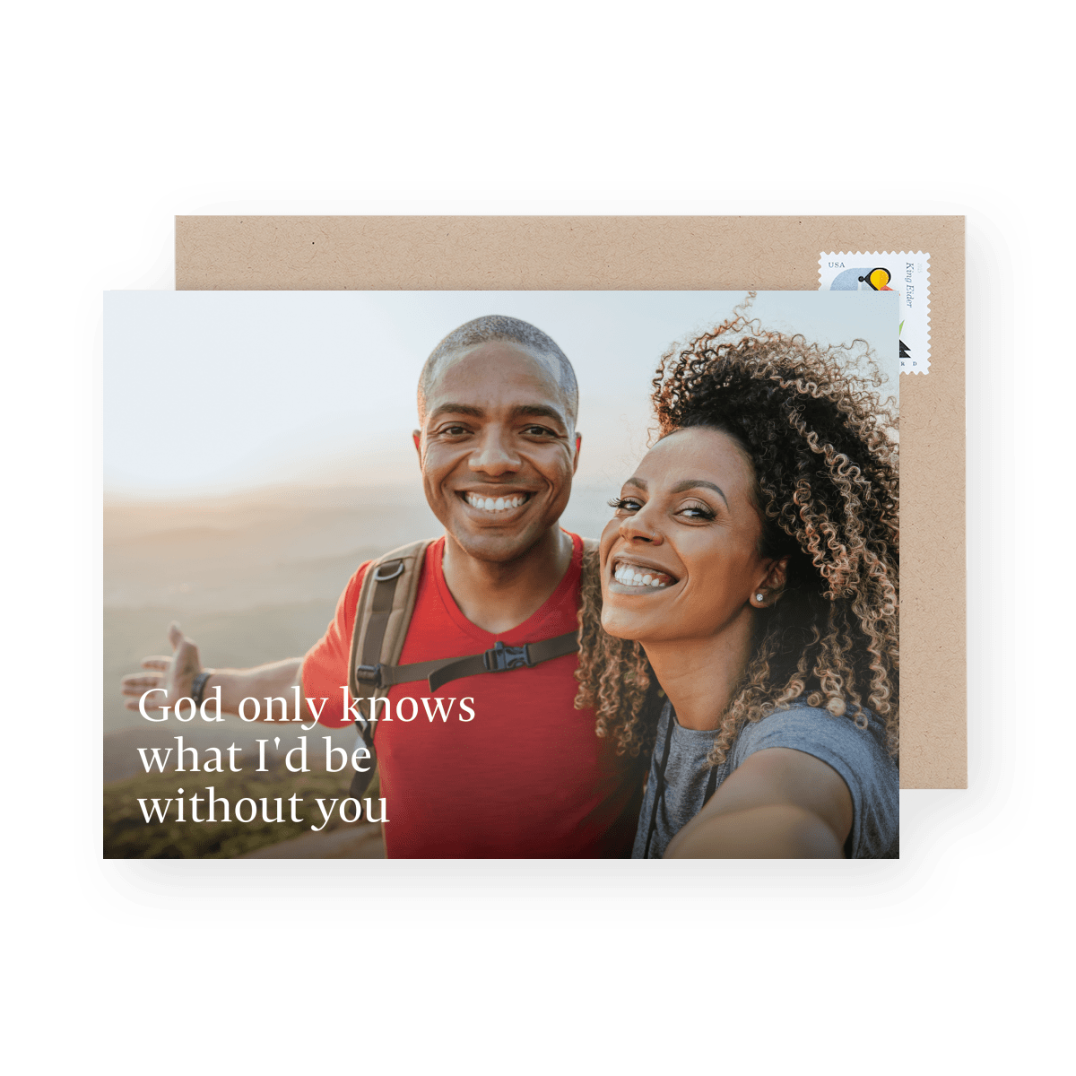 Your Image & Text Flat