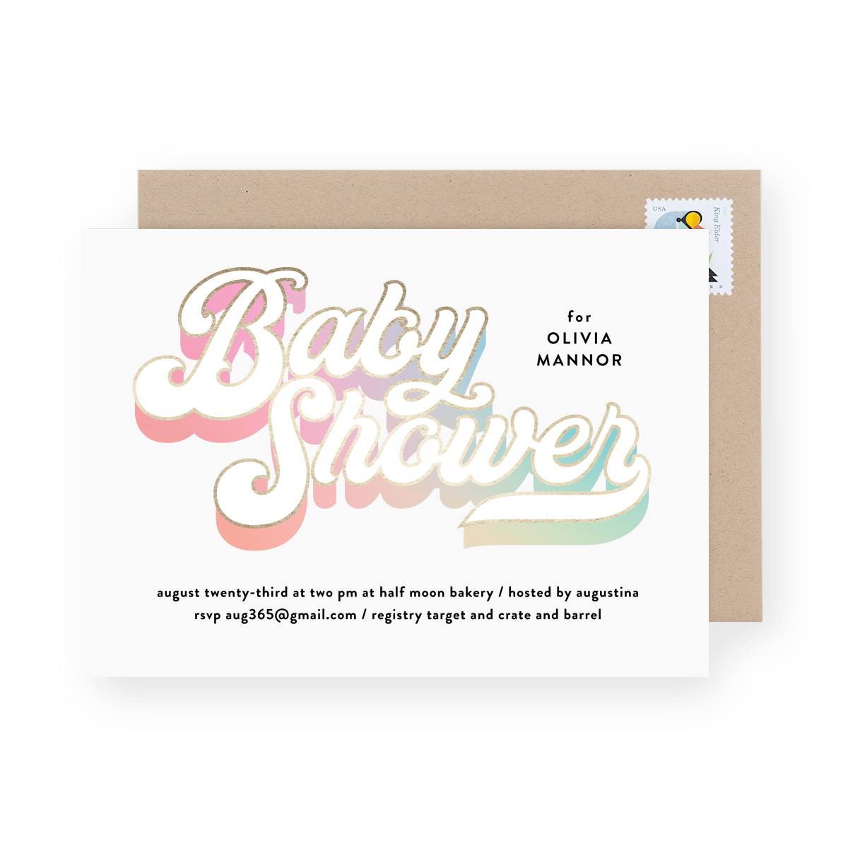 Retro Baby Shower