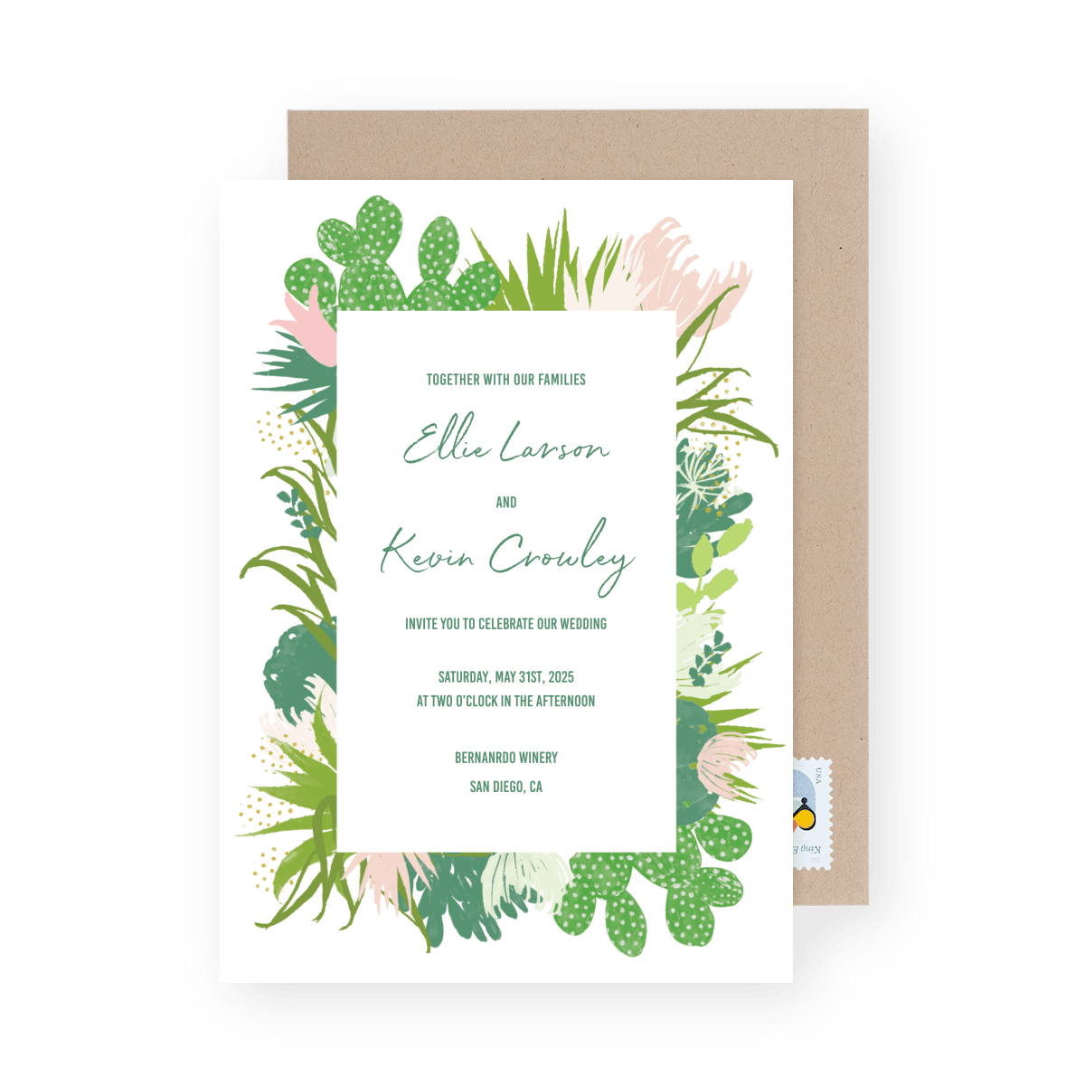 Desert Devotion Wedding Invite