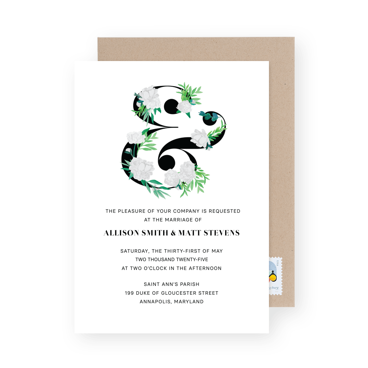 Roaring Romance Wedding Invite