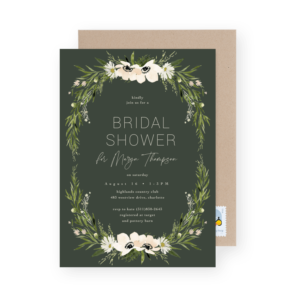 Botanikos Bridal Shower Green