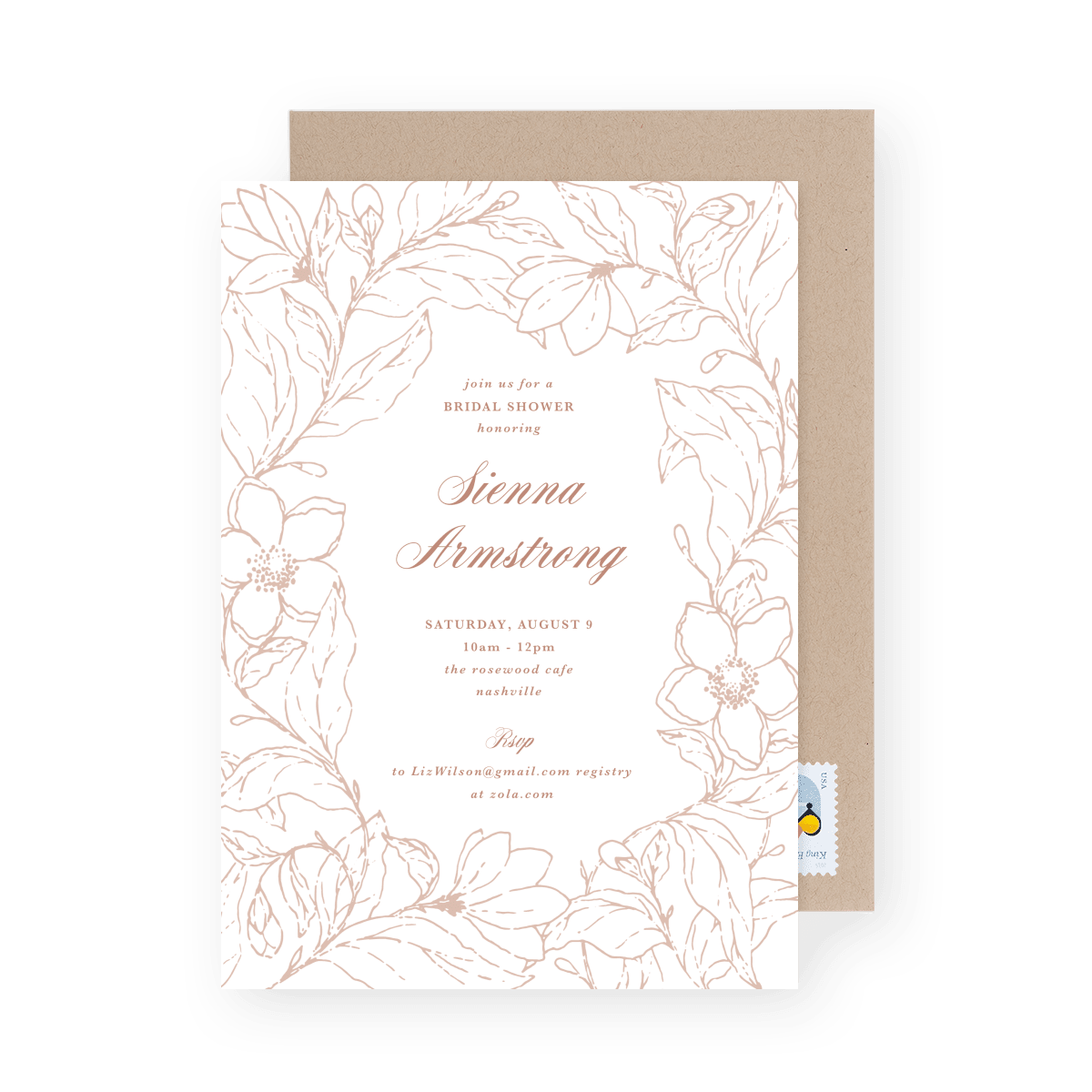Perennial Bridal Shower Invite