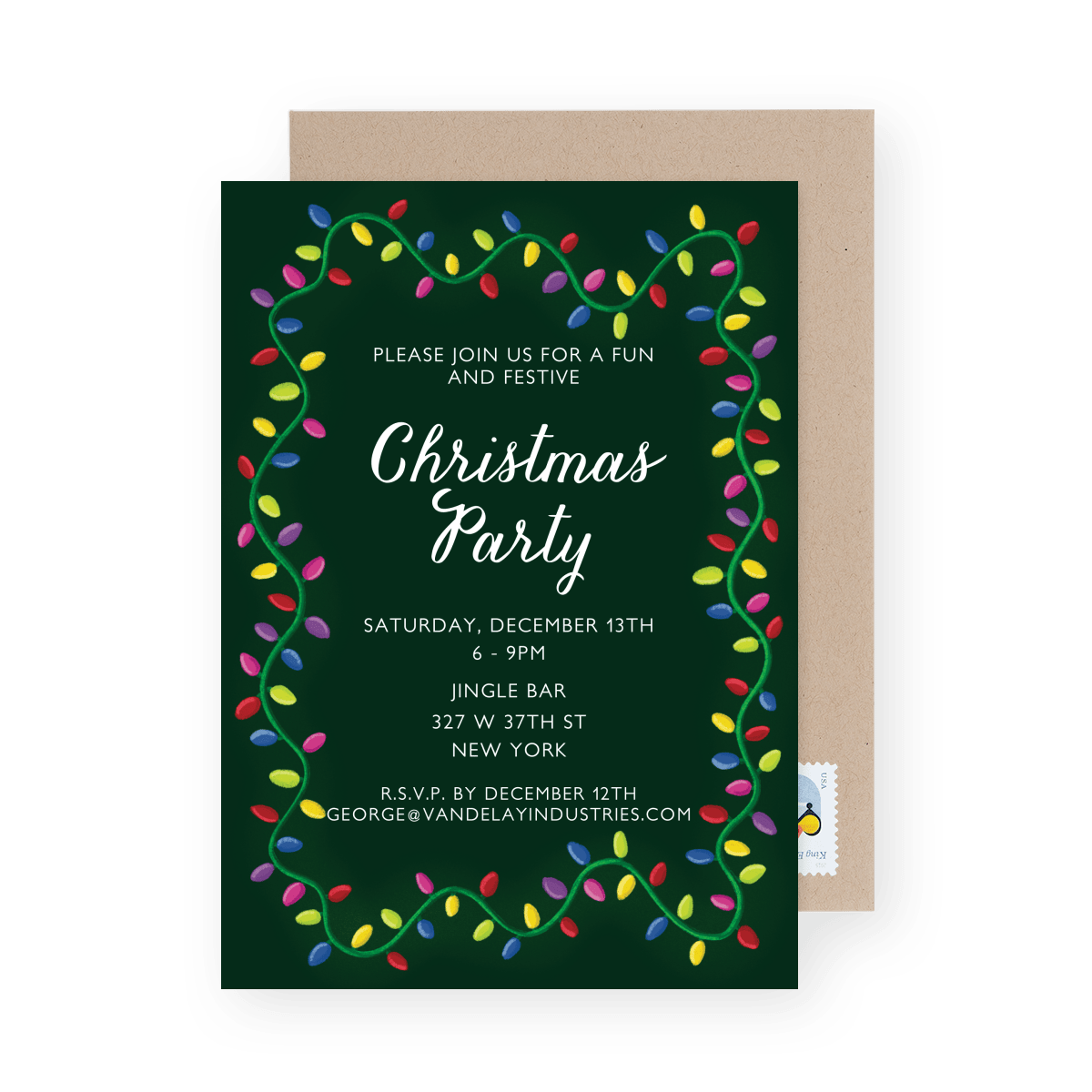 Lights Holiday Invite