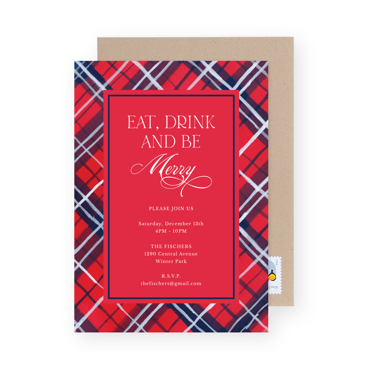Preppy And Merry Invite