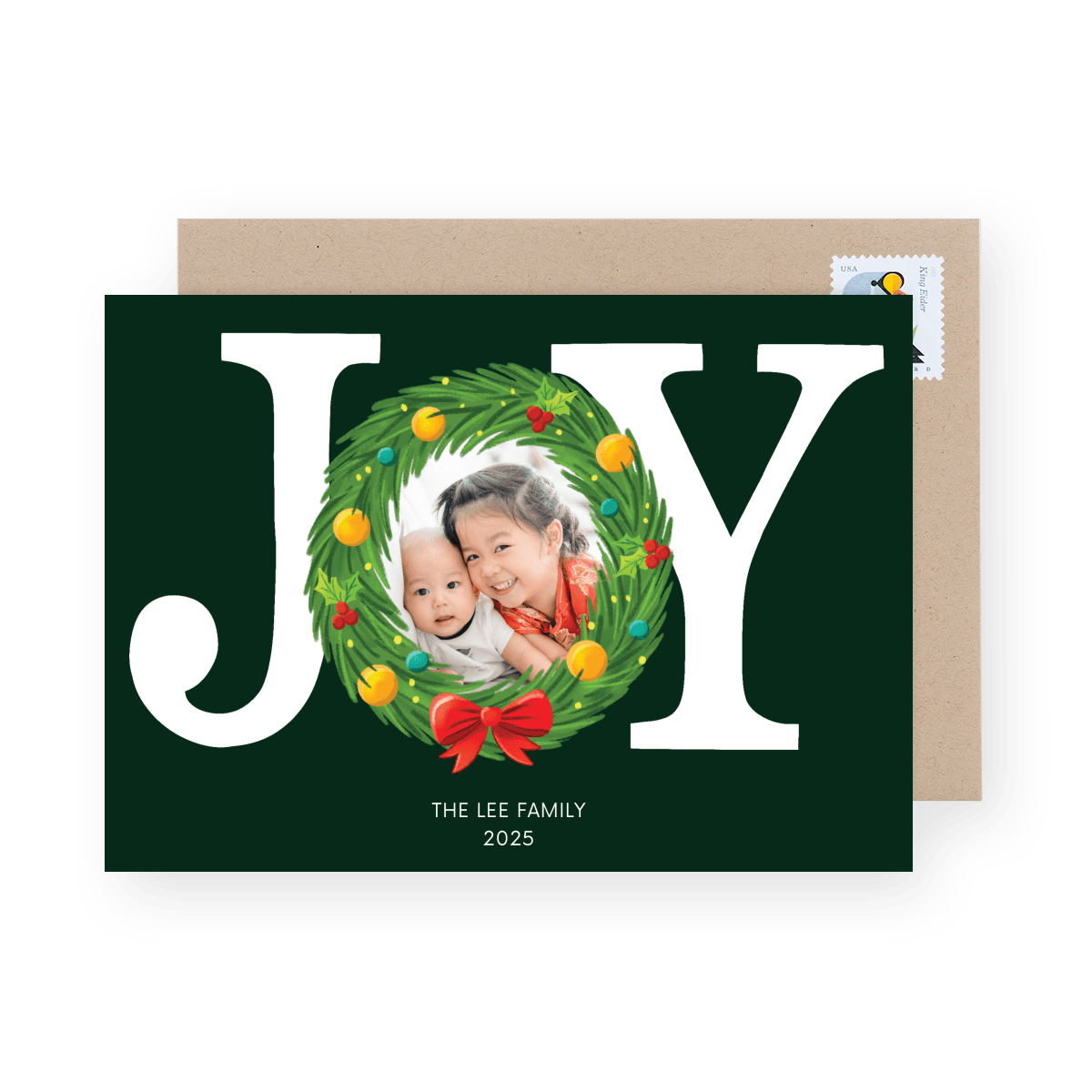 Joy Photo Wreath