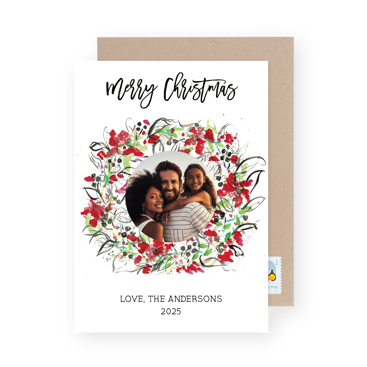 Painted Christmas Wreath