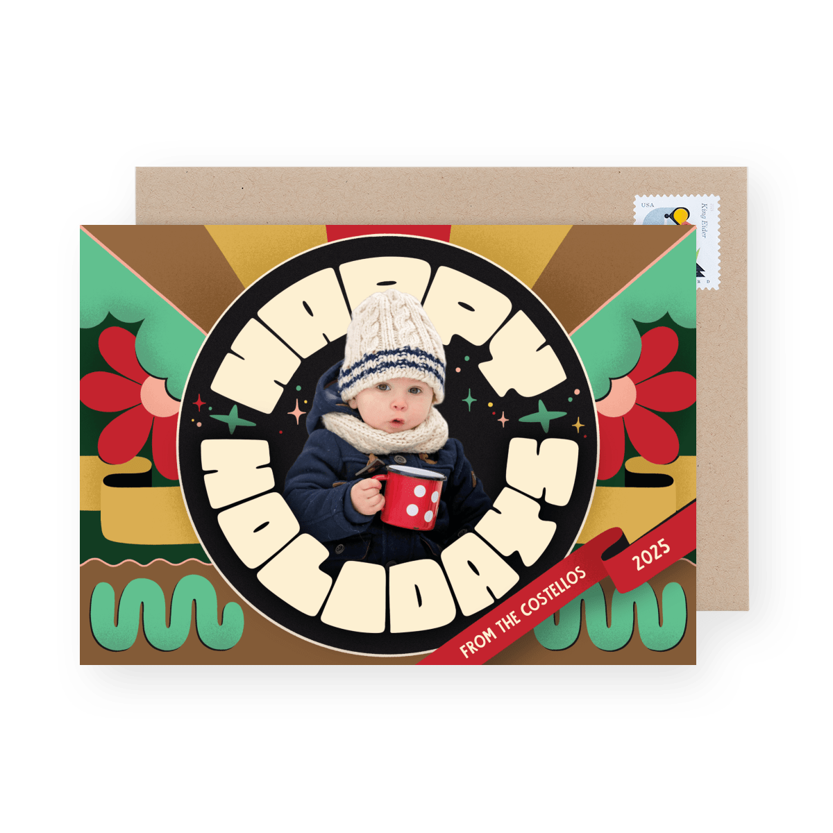 Retro Holiday Round