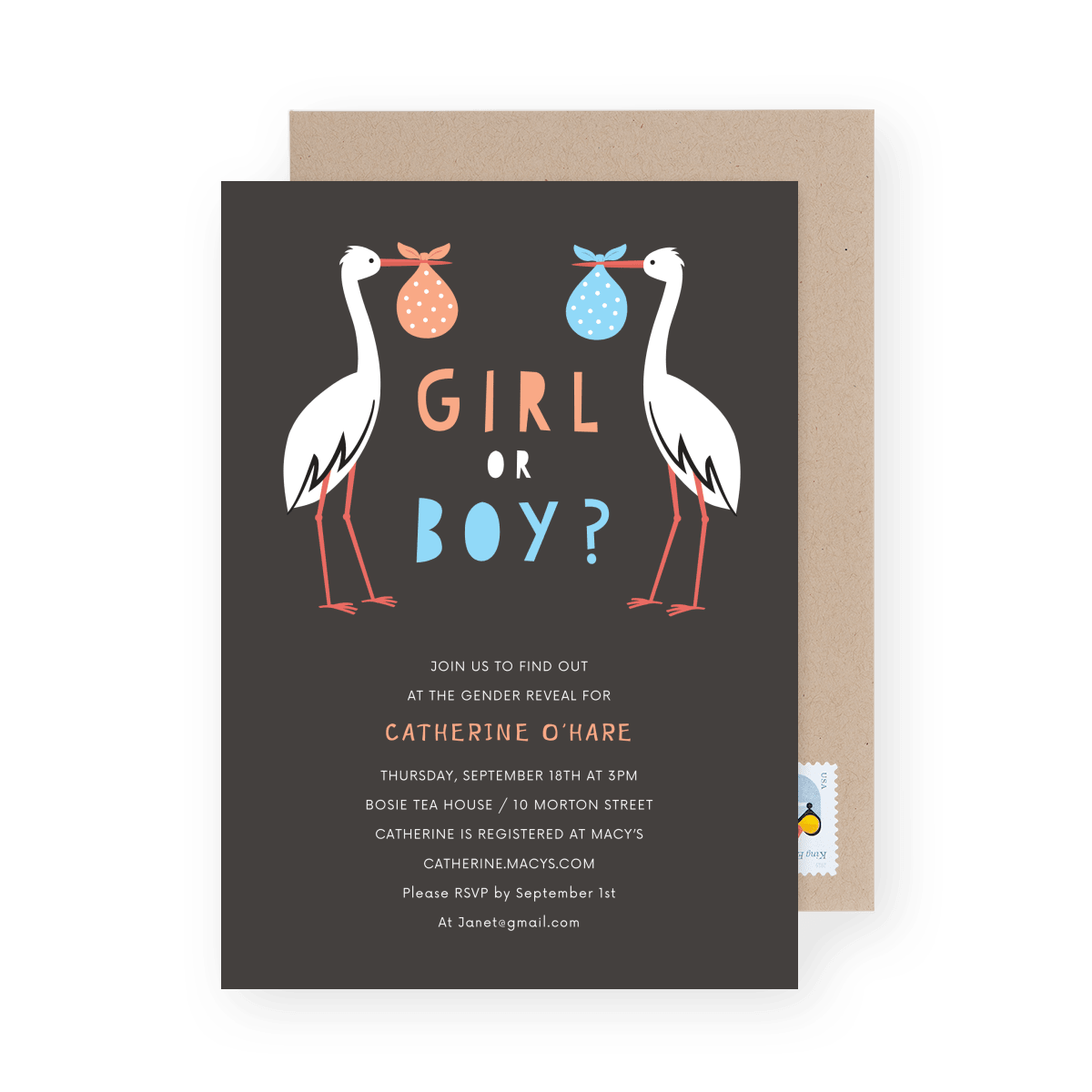Stork Gender Reveal