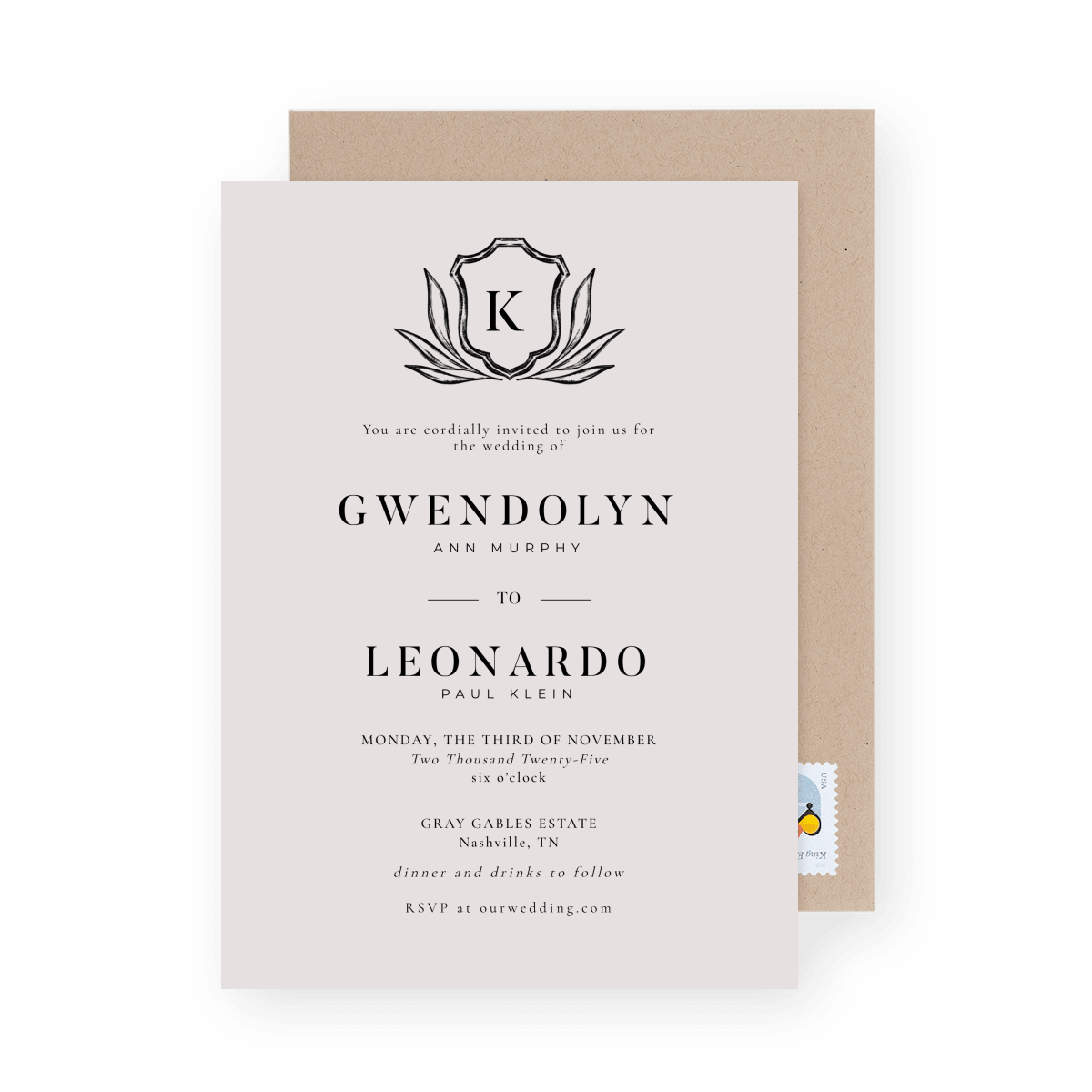 Family Crest Invite