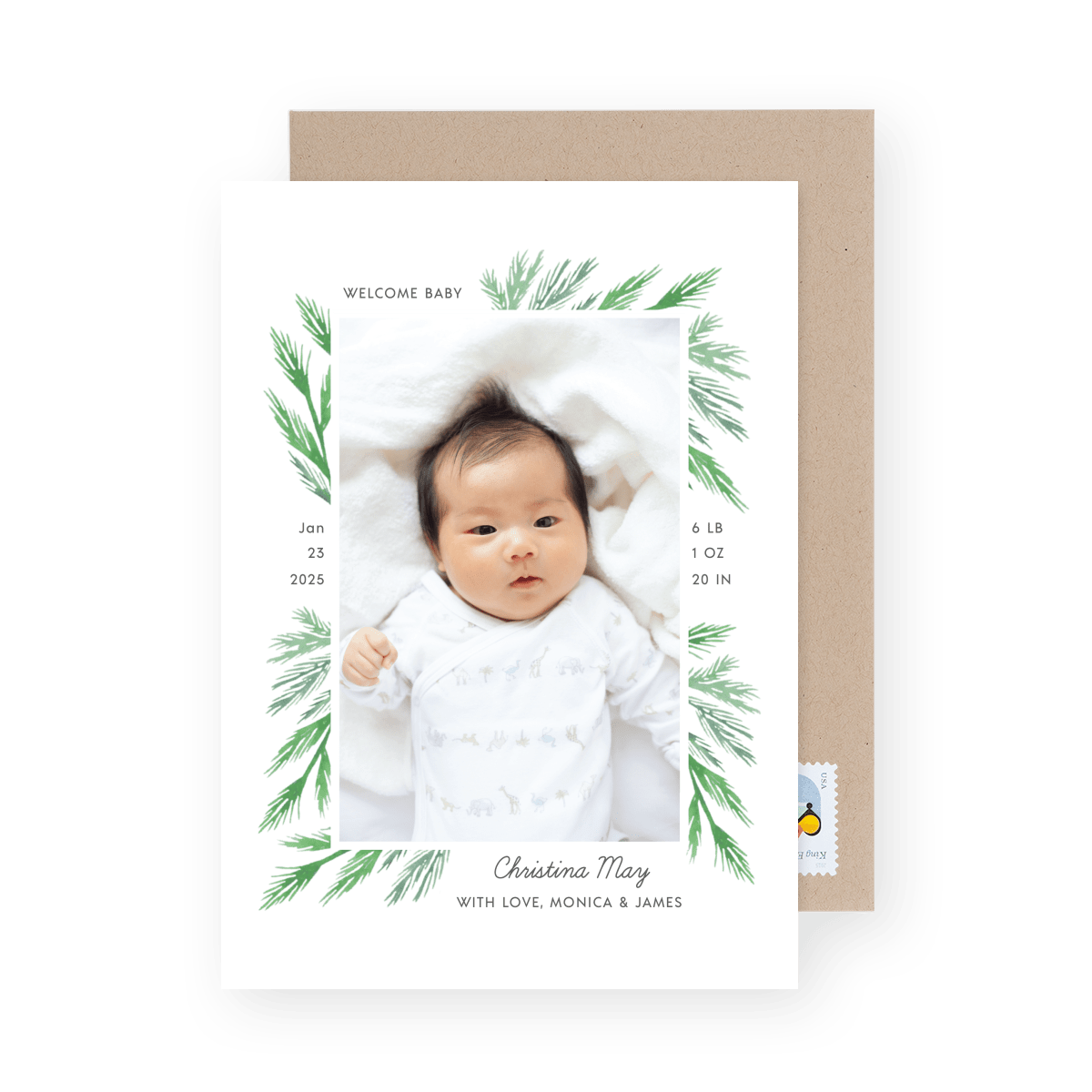 Pine Branch Birth Announcement