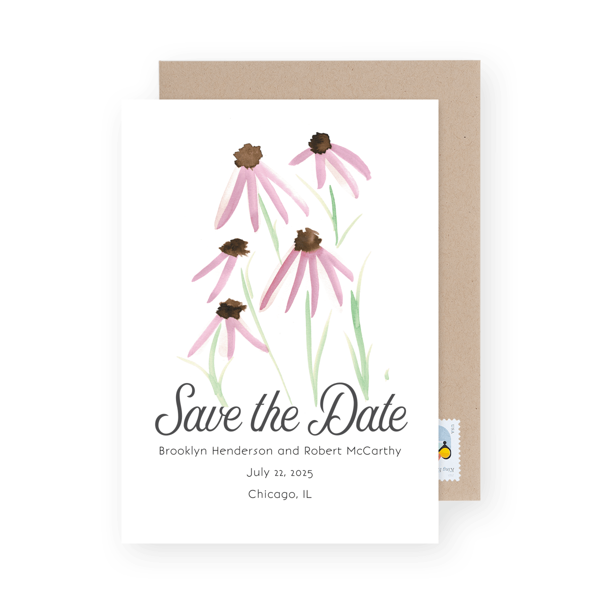 Save The Date Coneflowers