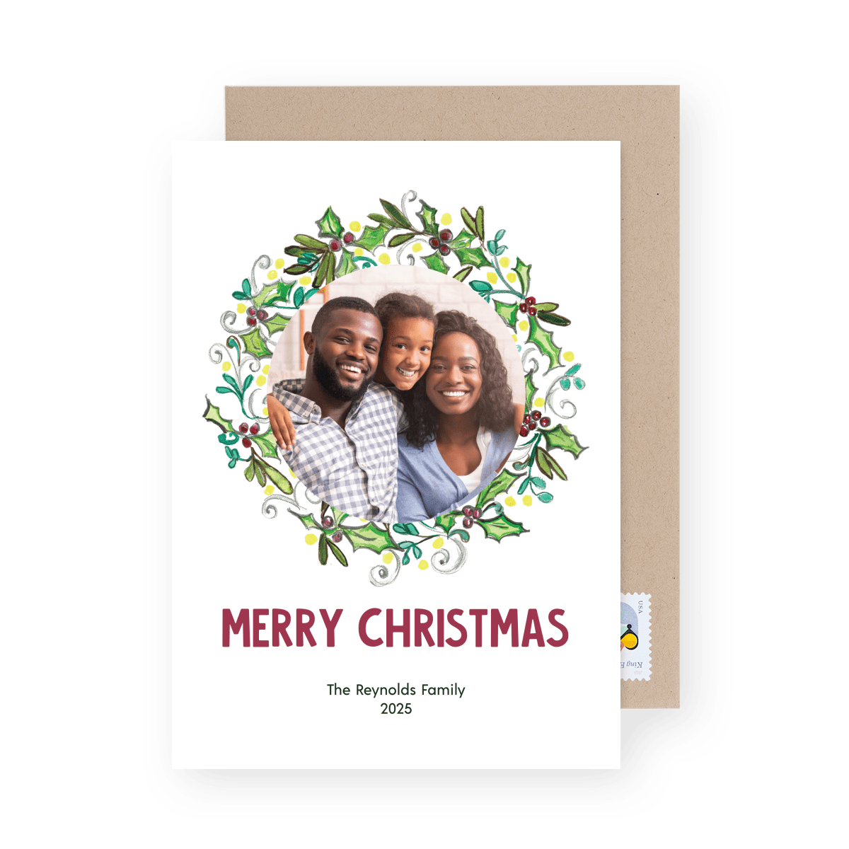 Family Holly Wreath
