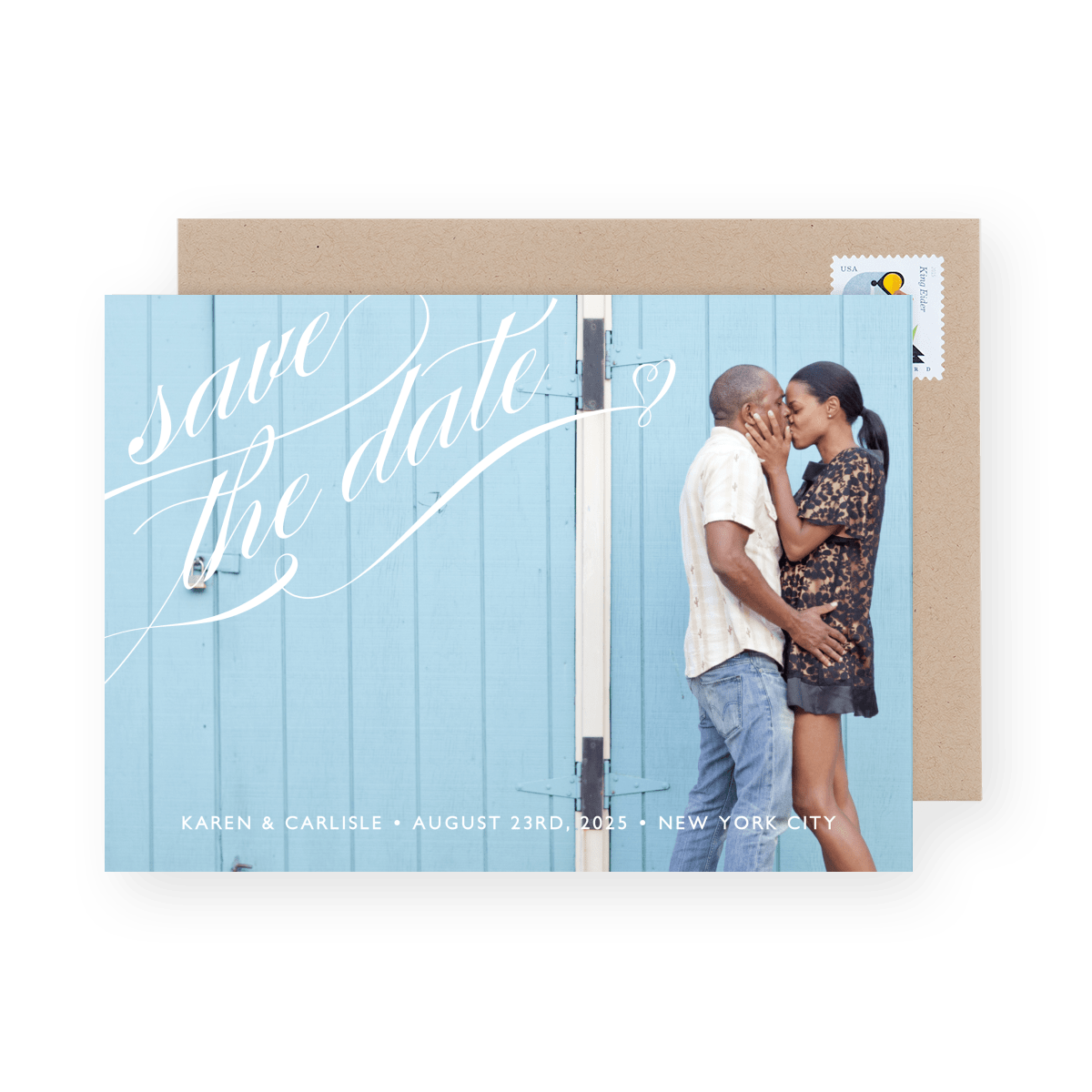 Elegant Script Save The Date