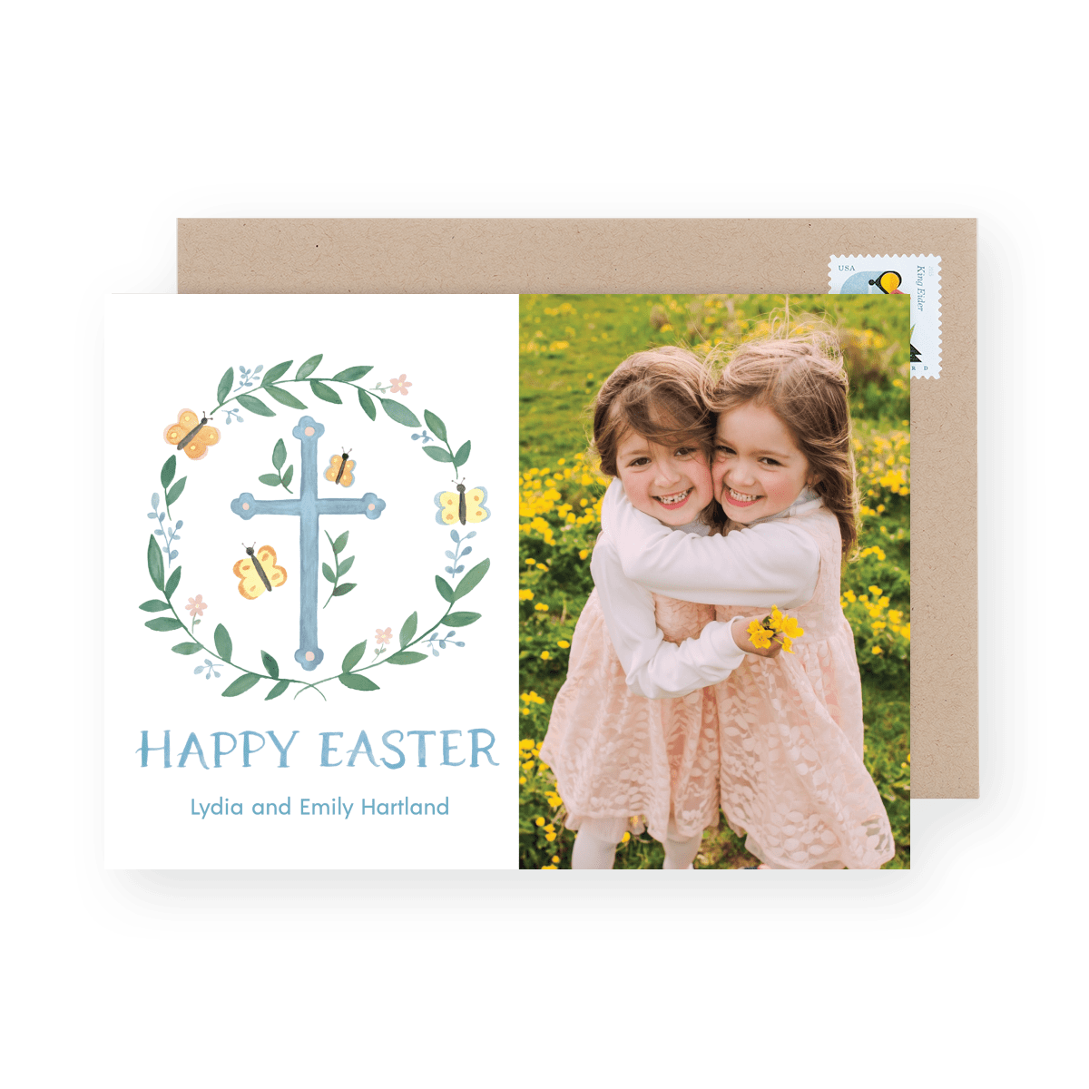 Easter Cross Wreath