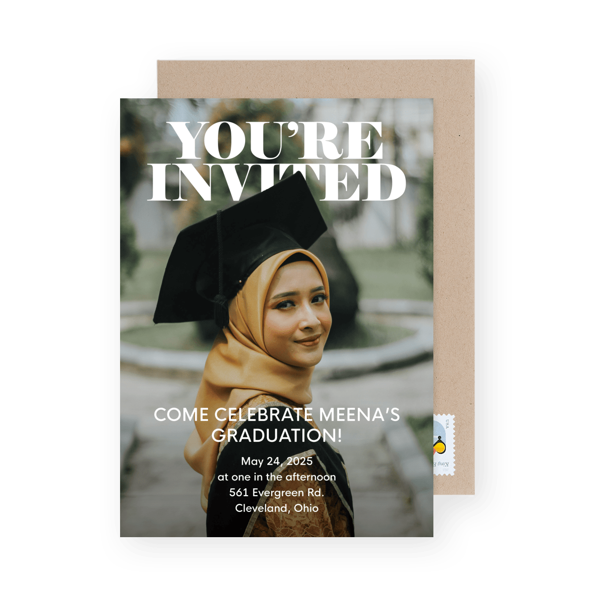 Classic Photo Graduation Invite