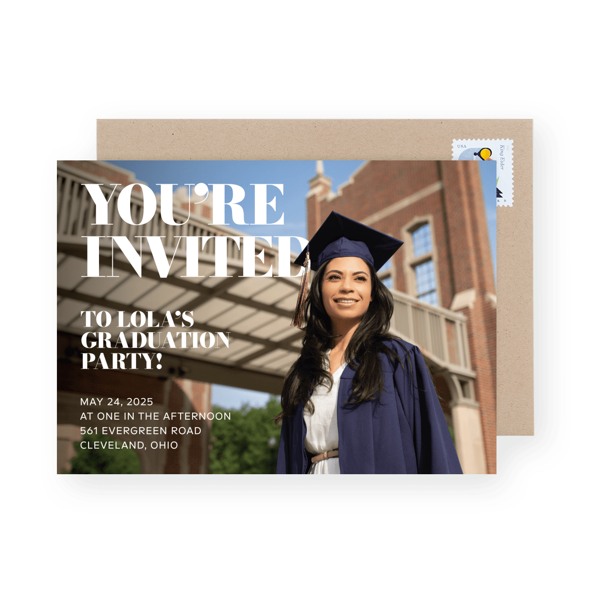 Bold Serif Graduation Party