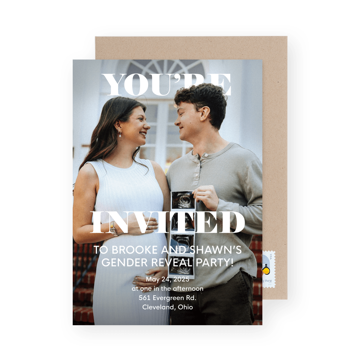 Simple Gender Reveal Invite