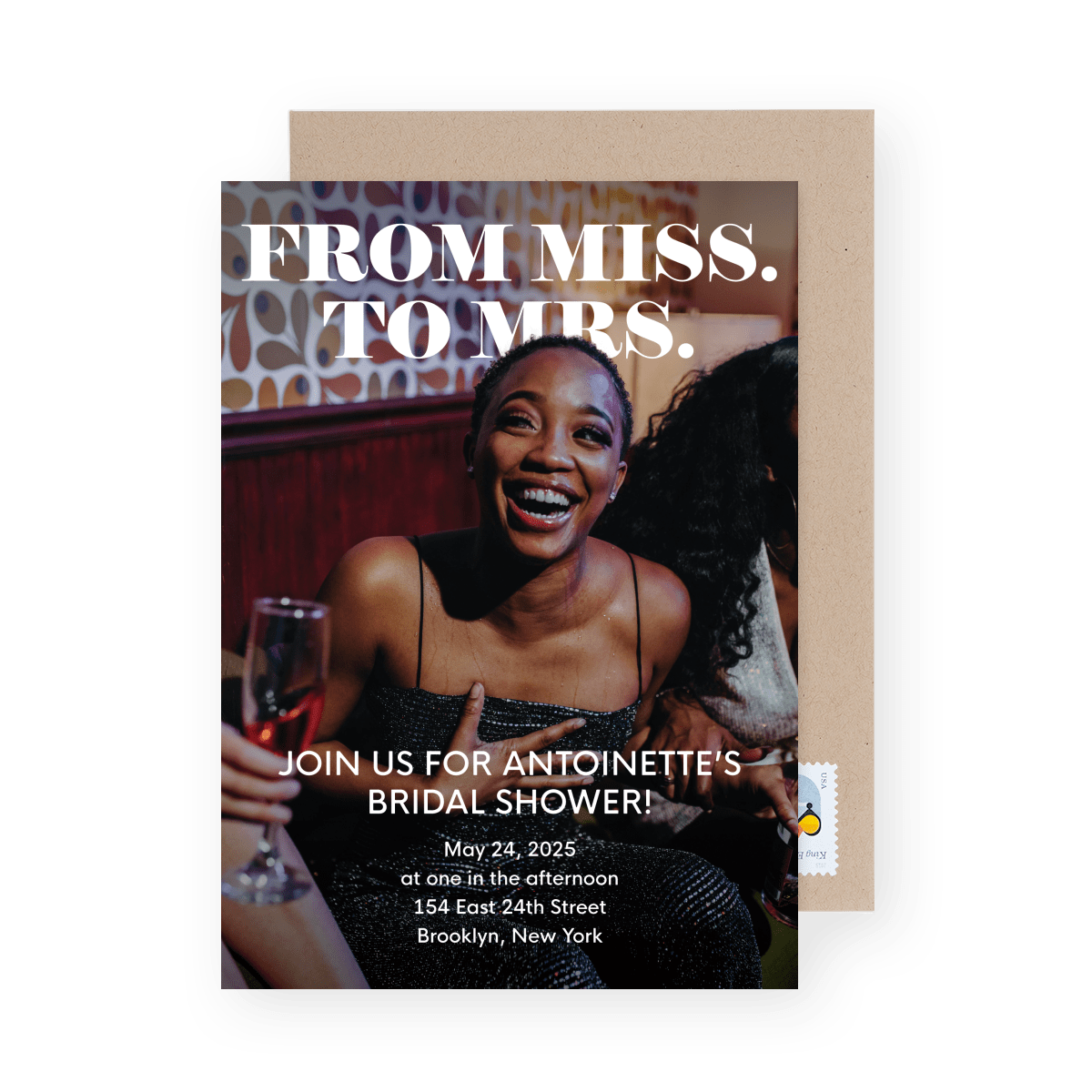 Classic Photo Bridal Shower Invite