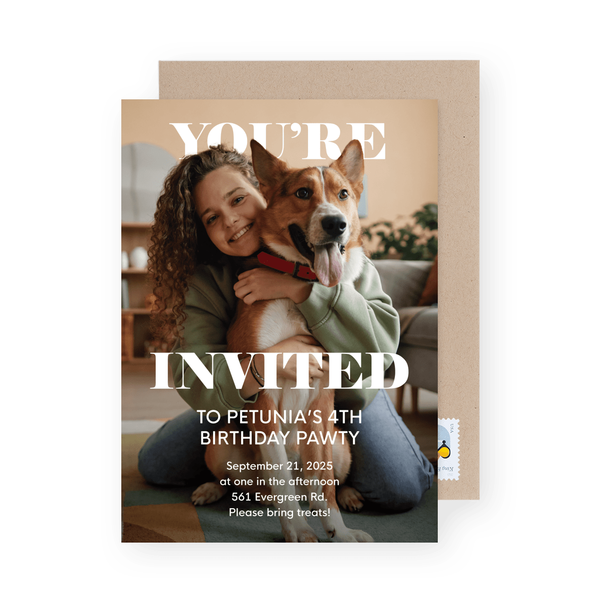 Simple Photo Birthday Invite