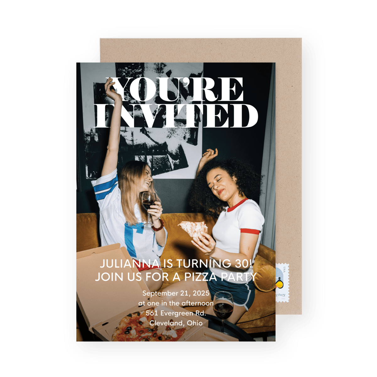 Classic Photo Birthday Invite