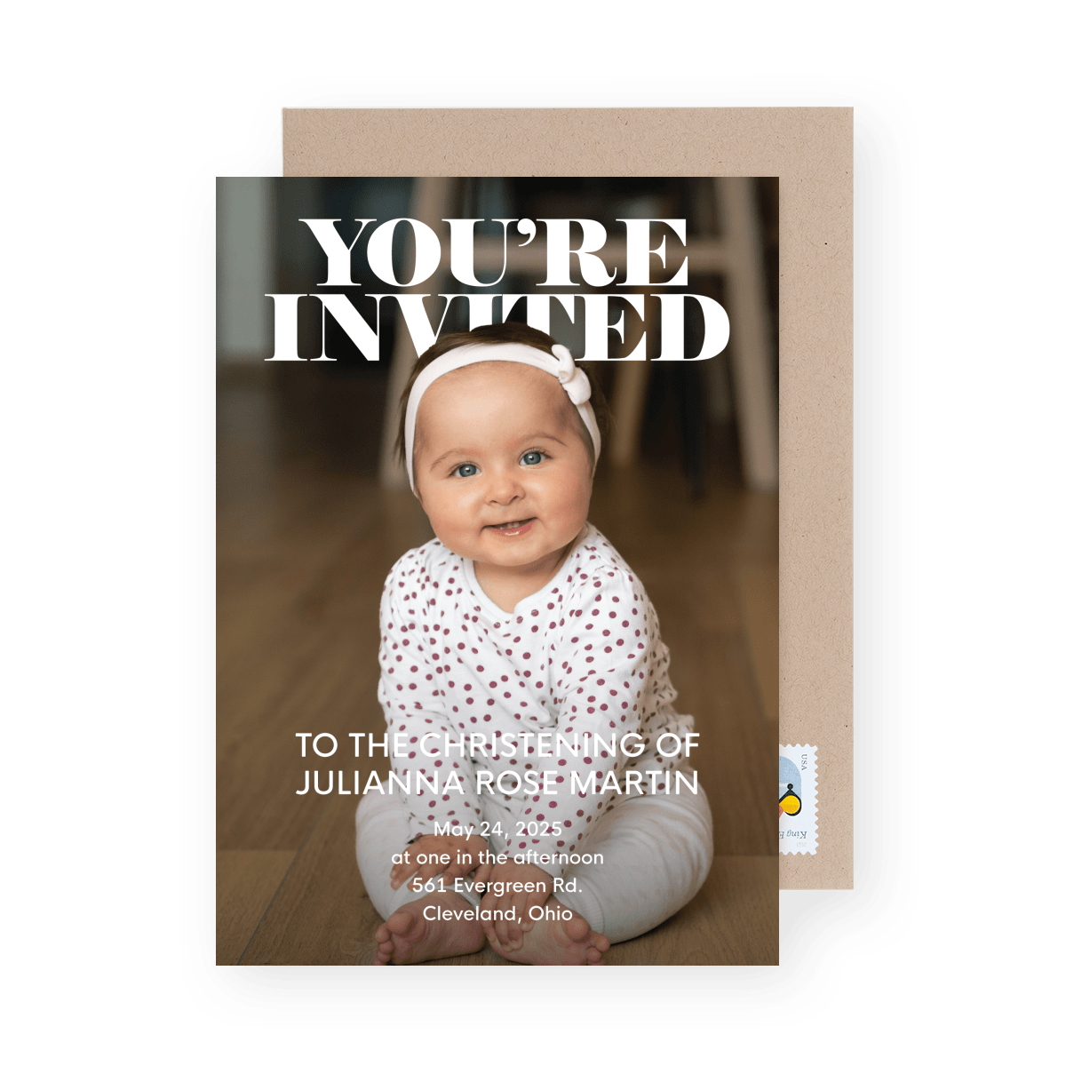 Classic Christening Invite