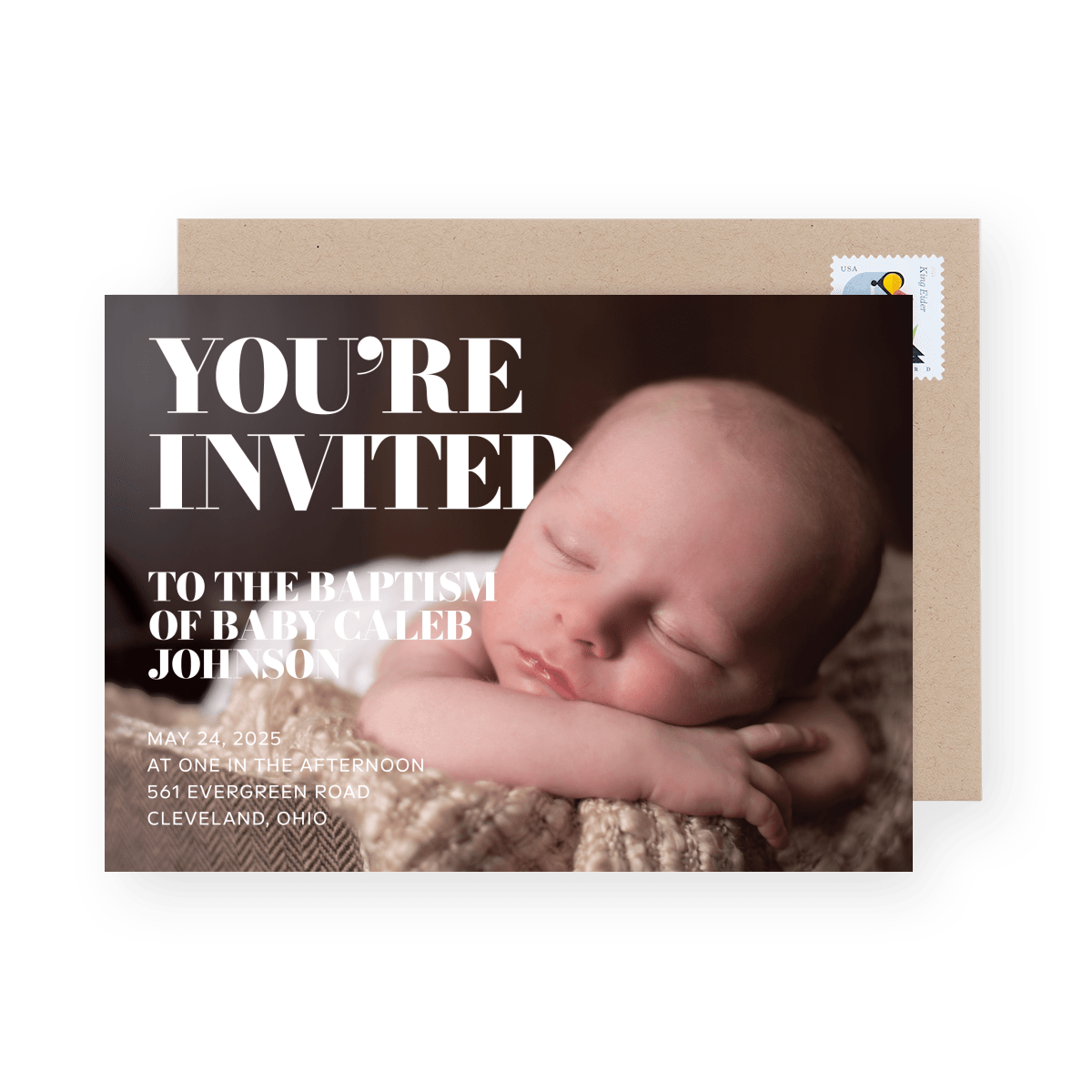 Bold Serif Baptism